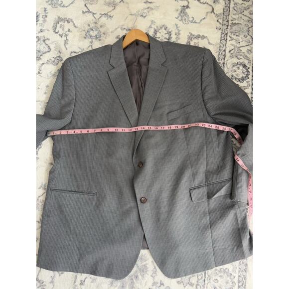 Lauren Ralph Lauren Men’s Wool Single Breasted Blazer Gray Size 52R Two Button - Picture 12 of 13